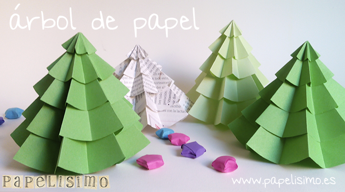 manualidades faciles arbol navidad papel diy paper christmas tree