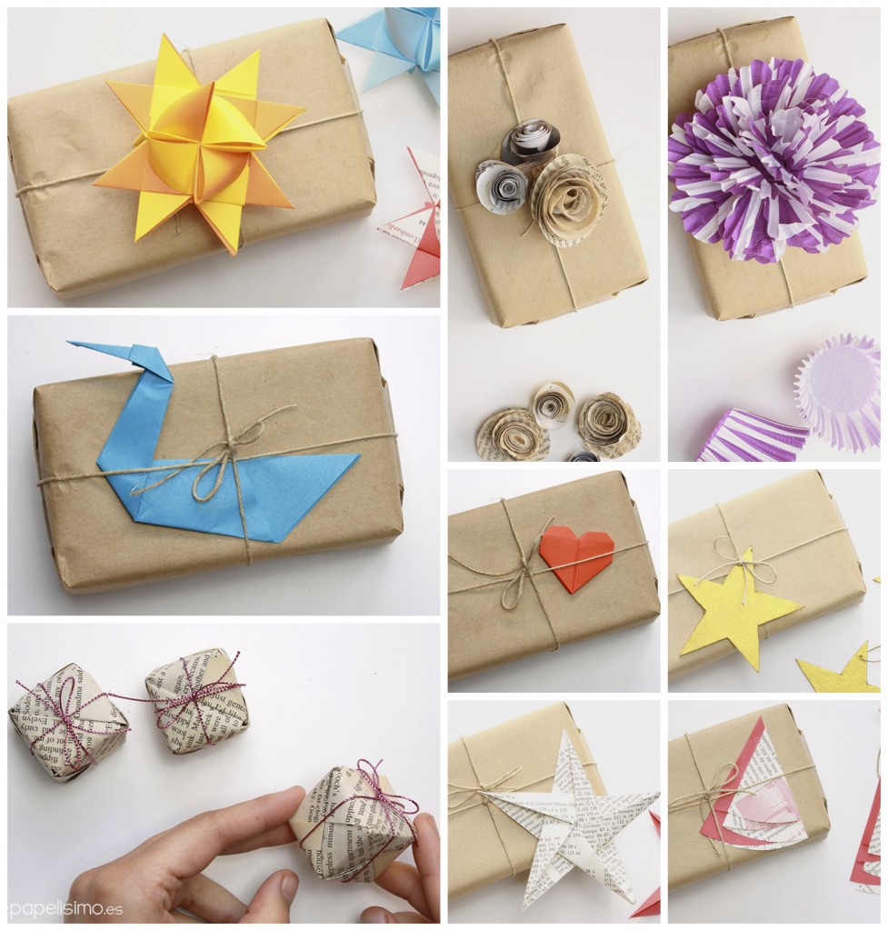envolver regalos originales con papel embalar craft