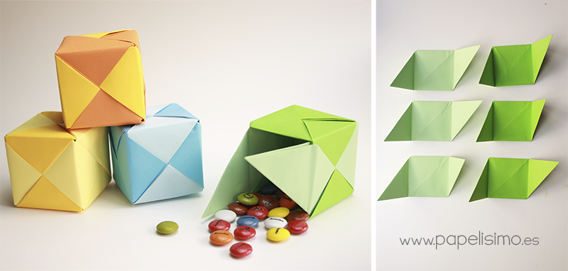 caja de regalo puzzle origami1