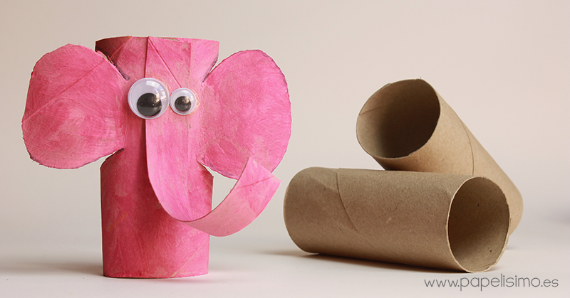 elefante rollo carton papel higienico paper tube elephant