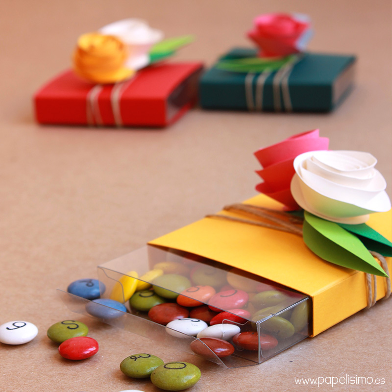 Caja de regalo boda caramelos Wedding candy gift box 2
