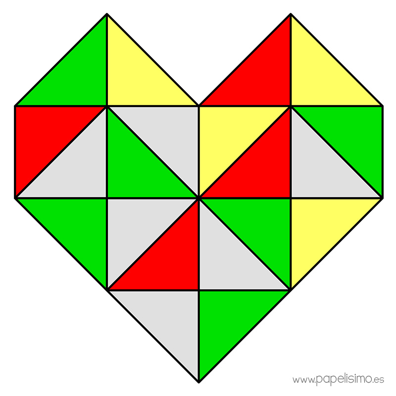 Corazon-de-triangulos-geometrico-geometric-heart-triangles-3