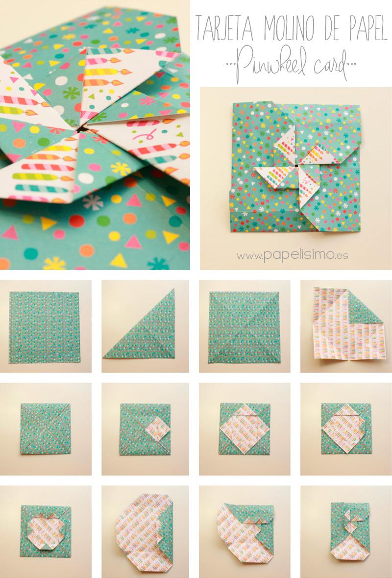 Como-hacer-tarjeta-molino-de-papel-Paper-Pinwheels-Scrapbooking-Card