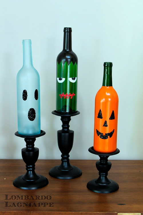 Botellas-pintadas-a-mano-para-Halloween