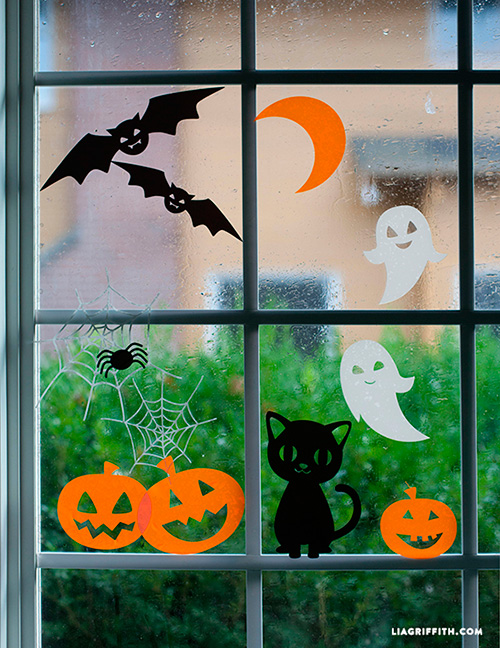 Decorar-ventanas-con-formas-de-Halloween