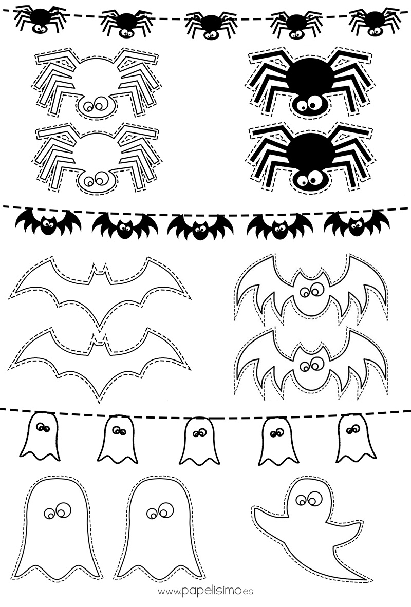 Dibujos De Calabazas De Halloween Para Recortar Papelisimo