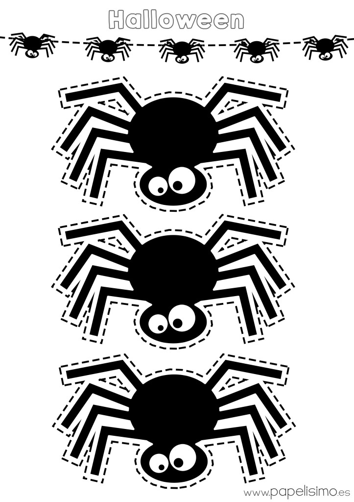 Plantilla-araña-Halloween-imprimir-y-recortar