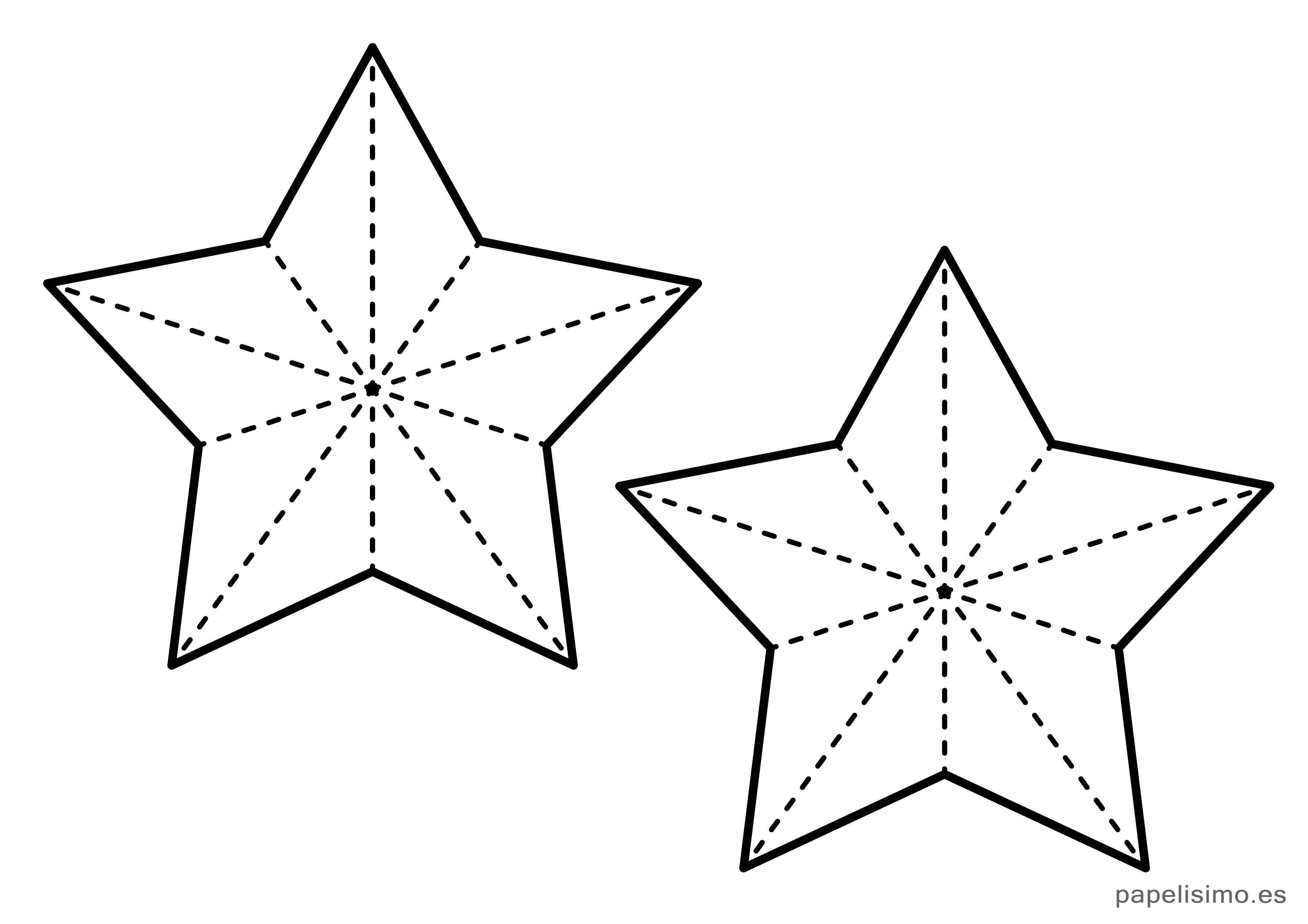 Plantilla Estrella 5 Puntas Imagui