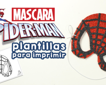 Máscara de Spider-Man con plantillas para imprimir niños
