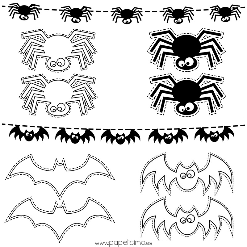 Dibujos de fantasmas Halloween para imprimir - Papelisimo