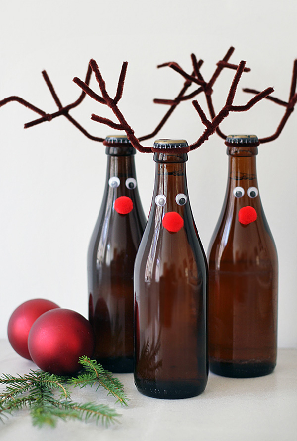 Renos-de-Navidad-con-botellas-DIY-Christmas-reindeer-bottle