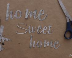 Cortar-letras-Home-sweet-home-periodico
