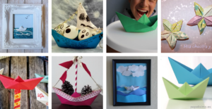 Manualidades con barcos de papel
