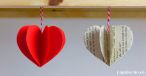 Corazones-3D-de-papel-paper-hearts