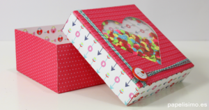 Caja de regalo san valentín shaker gift box