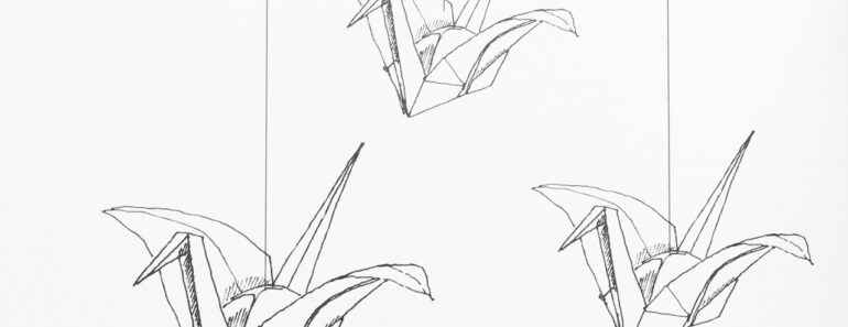 Grulla-de-papel-Origami-dibujo-crane-draw
