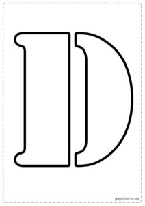 Letra-D-Abecedario-letras-grandes-imprimir-stencil
