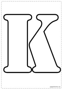 Letra-K-Abecedario-letras-grandes-imprimir-stencil