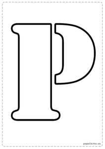 Letra-P-Abecedario-letras-grandes-imprimir-stencil