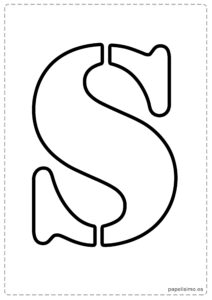 Letra-S-Abecedario-letras-grandes-imprimir-stencil