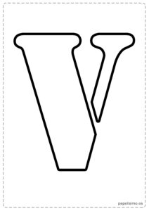 Letra-V-Abecedario-letras-grandes-imprimir-stencil