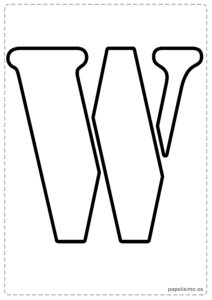 Letra-W-Abecedario-letras-grandes-imprimir-stencil