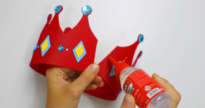 Corona goma eva foamy diy king crown