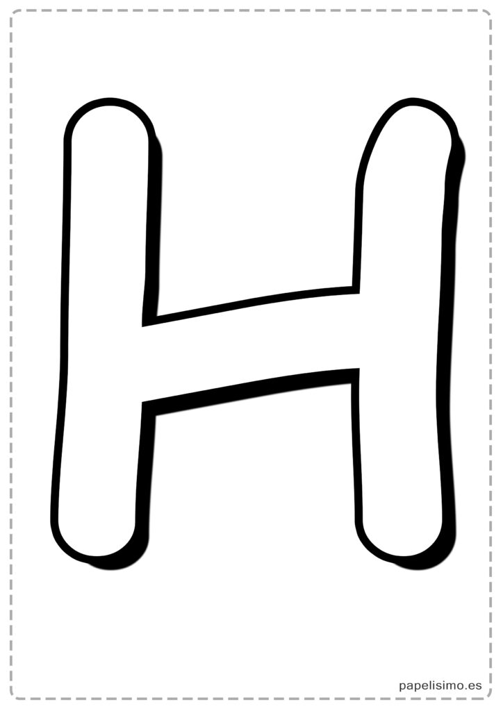 H-Abecedario-letras-grandes-imprimir-mayusculas-Comic - Papelisimo
