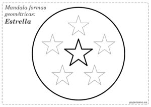 Mandala-para-niños-formas-geometricas-poligono-estrella