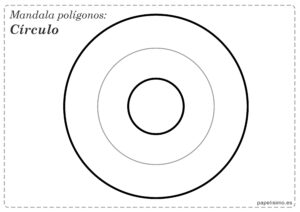 Mandalas para niños formas geometricas poligono-circulo