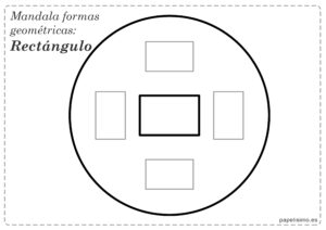 Mandalas para niños formas geometricas poligono-rectangulo