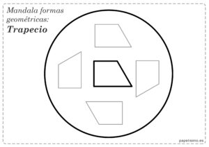 Mandalas para niños formas geometricas poligono-trapecio