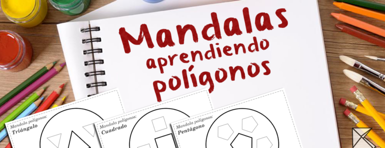Mandalas para niños imprimir y colorear aprender poligonos