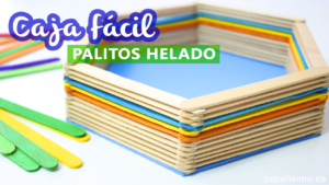 Como hacer caja con palitos de madera de helados youtube