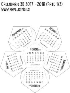 Calendario-escolar-3D-2017-2018-para-imprimir-Dodecaedro-Papelisimo-1_2