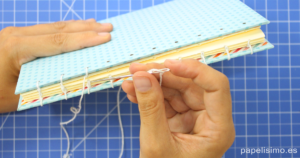 Cosido encuadernación artesanal copta handmade binding