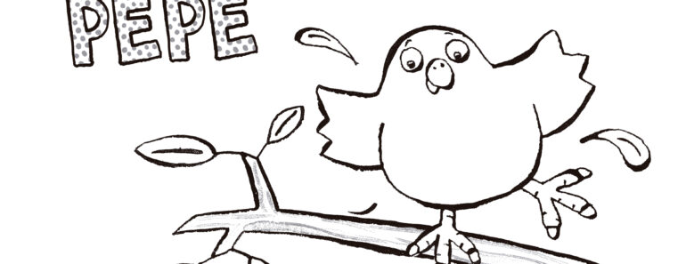 El Pollo pepe para colorear