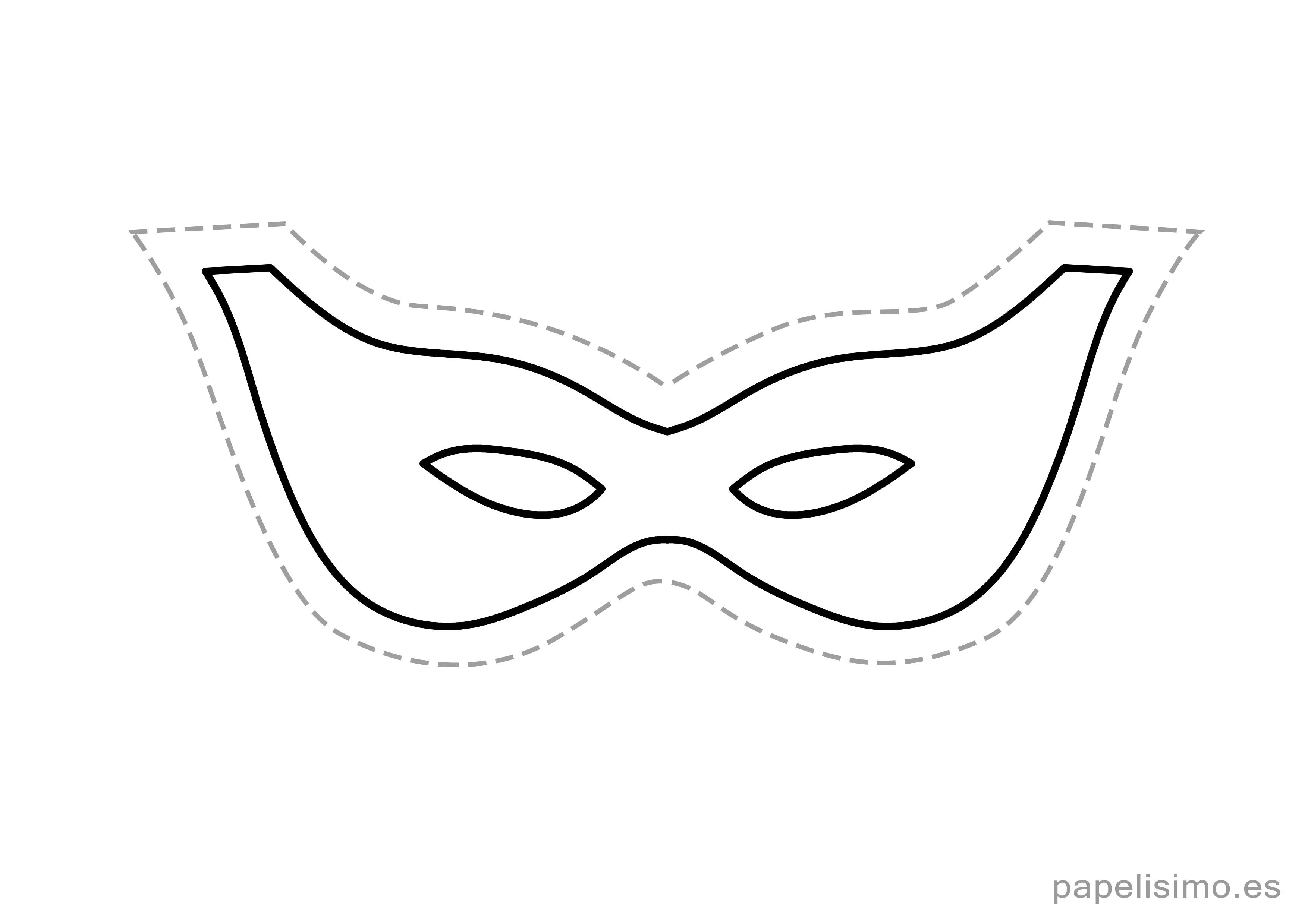 Dibujo de Máscara de Ladrón para colorear