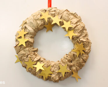 Corona de Navidad reciclaje diy-christmas crown