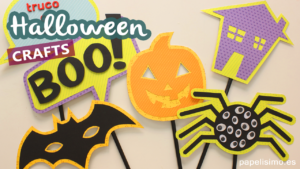 Manualidades de Halloween para niños paper Halloween crafts for kids Youtube