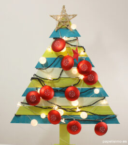 Árbol de Navidad con palets madera christmas wood tree