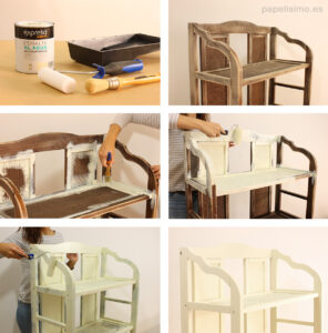 Cómo-pintar-estanteria-de-madera-blanco