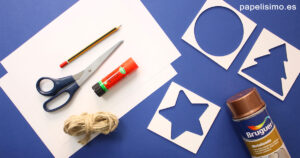 Materiales-guirnaldas-navideñas-de-papel