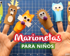 Cómo hacer marionetas de dedo para niños animales de otoño Youtube