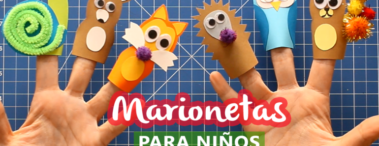 Cómo hacer marionetas de dedo para niños animales de otoño Youtube