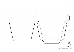 1-Plantilla-maceta-de-papel-Paper-flower-pot-template-300x212