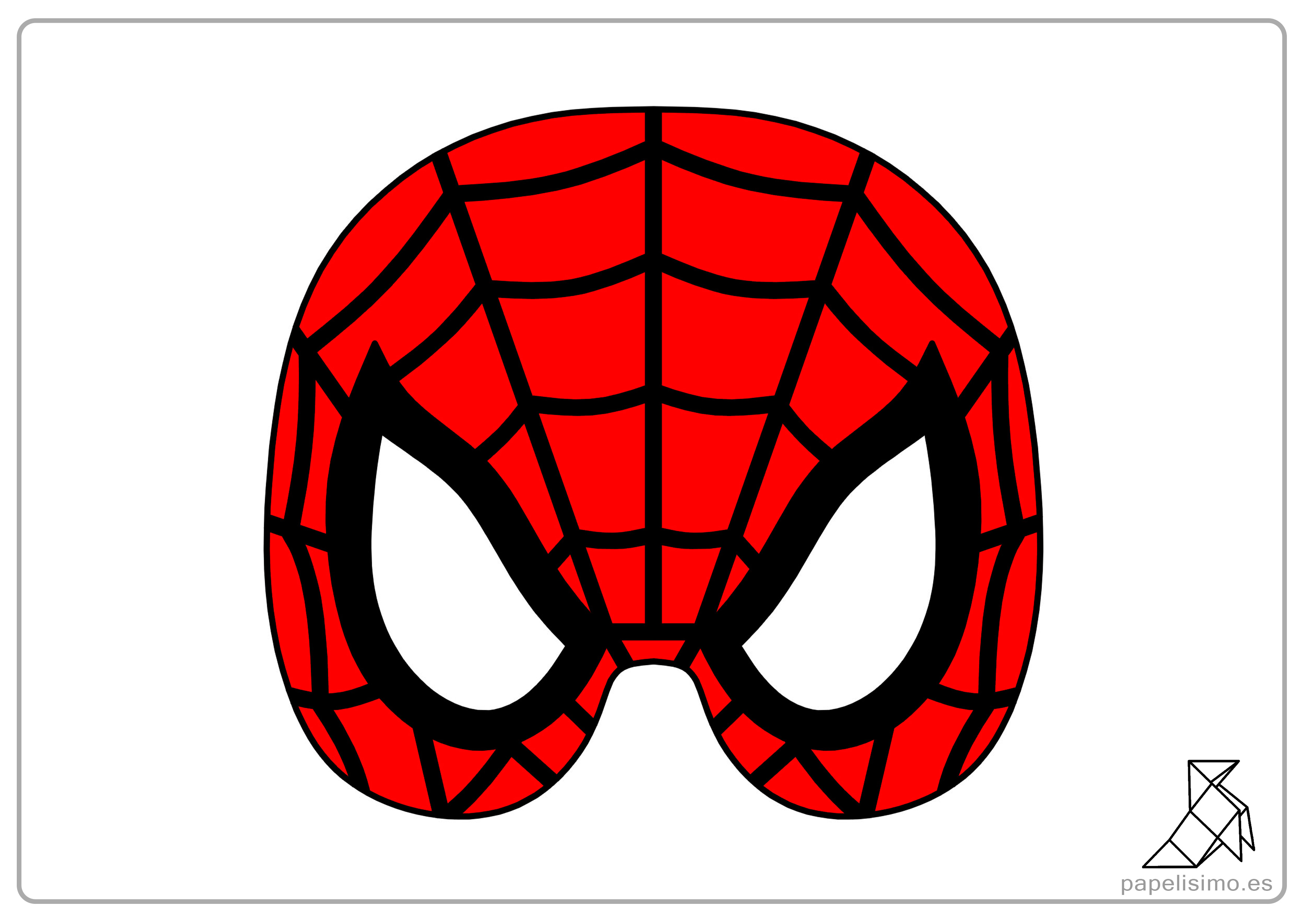 Total 99+ imagen imprimir mascara spiderman