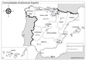 Mapa-de-Espana-comunidades-autonomas-con-nombres-blanco-y-negro