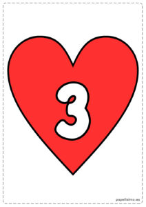 3-numero-tres-imprimir-corazon-rojo