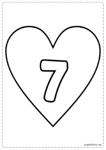 7-numero-siete-imprimir-corazon